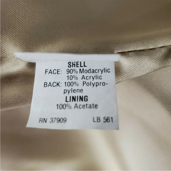 Monterey Fashions Faux Fur Women's Coat Size 8 Animal Print USA Mob Wife - Picture 11 of 11